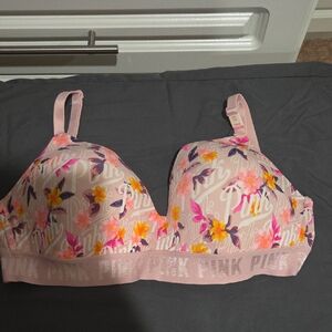 PINK Victoria's Secret Floral Print Bra